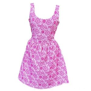 Barbie core Pink Skater Dress by Mi Ami ~ Size Small Fit & Flare